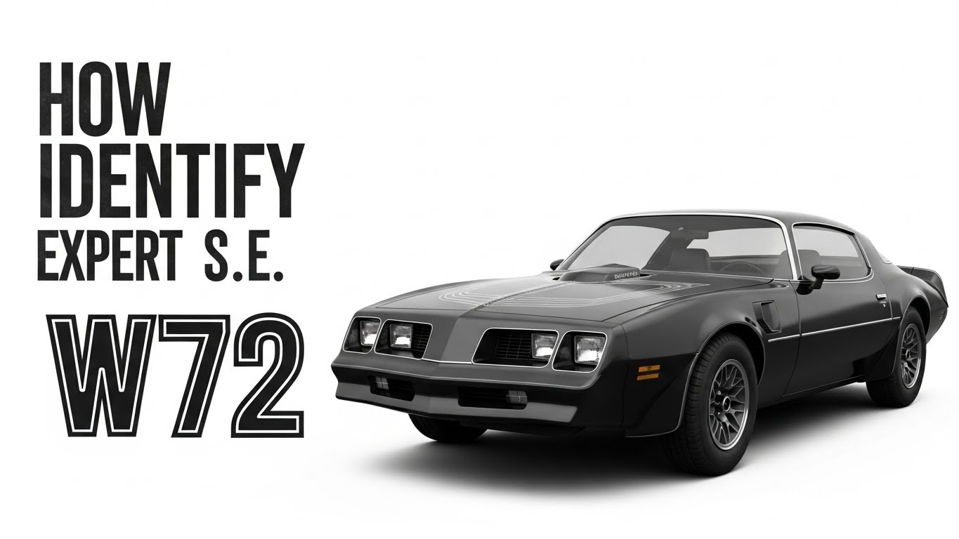 how to identify 1977 trans am s.e. w72