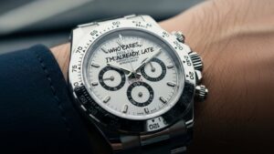 who cares i'm already late rolex