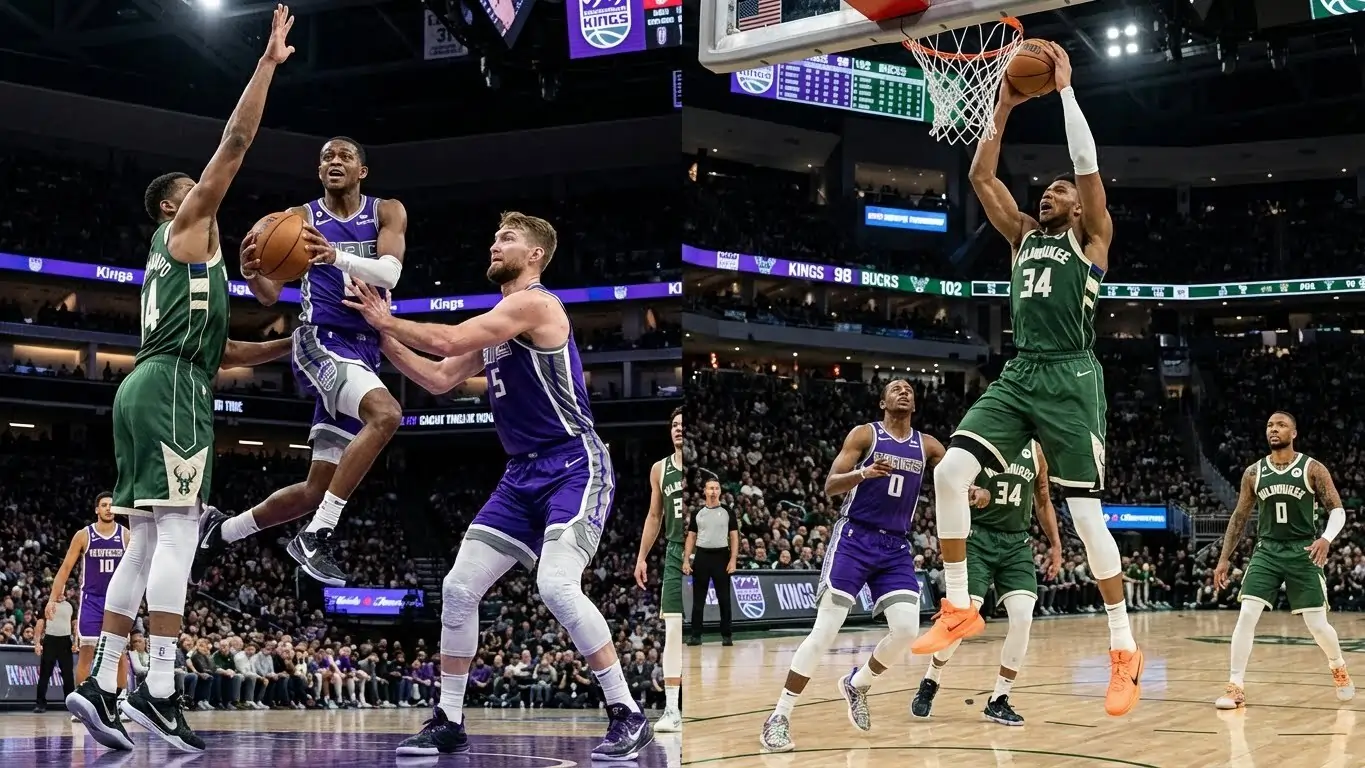 Sacramento Kings vs Milwaukee Bucks